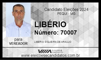 Candidato LIBÉRIO 2024 - PEQUI - Eleições