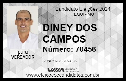 Candidato DINEY DOS CAMPOS 2024 - PEQUI - Eleições