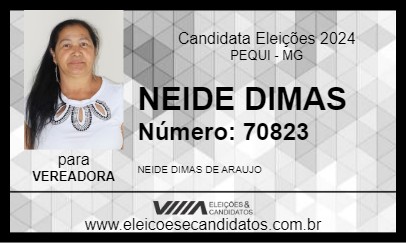 Candidato NEIDE DIMAS 2024 - PEQUI - Eleições