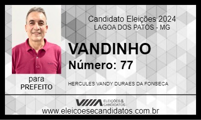 Candidato VANDINHO 2024 - LAGOA DOS PATOS - Eleições