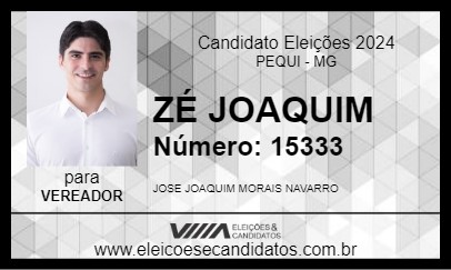 Candidato ZÉ JOAQUIM 2024 - PEQUI - Eleições