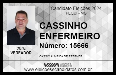 Candidato CASSINHO ENFERMEIRO 2024 - PEQUI - Eleições