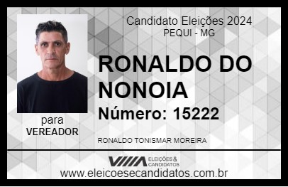 Candidato RONALDO DO NONOIA 2024 - PEQUI - Eleições