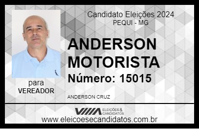 Candidato ANDERSON MOTORISTA 2024 - PEQUI - Eleições