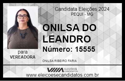 Candidato ONILSA DO LEANDRO 2024 - PEQUI - Eleições