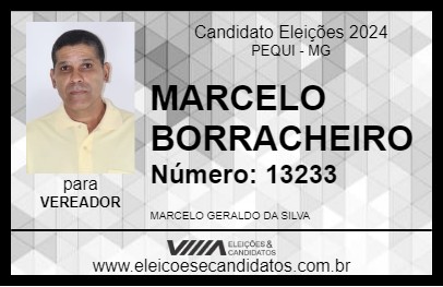 Candidato MARCELO BORRACHEIRO 2024 - PEQUI - Eleições