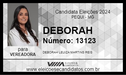 Candidato DEBORAH 2024 - PEQUI - Eleições