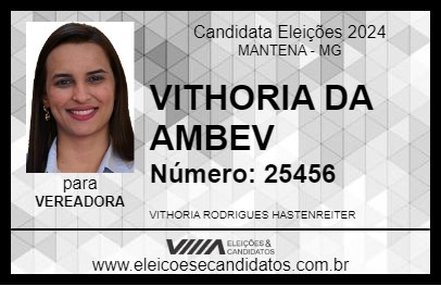 Candidato VITHORIA DA AMBEV 2024 - MANTENA - Eleições