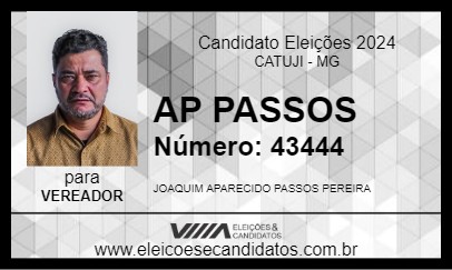 Candidato AP PASSOS 2024 - CATUJI - Eleições