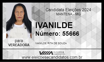 Candidato IVANILDE 2024 - MANTENA - Eleições