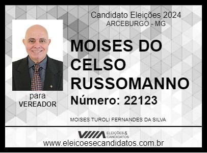 Candidato MOISES DO CELSO RUSSOMANNO 2024 - ARCEBURGO - Eleições