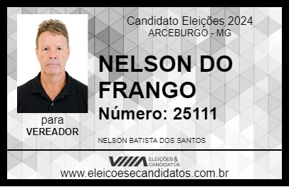 Candidato NELSON DO FRANGO 2024 - ARCEBURGO - Eleições