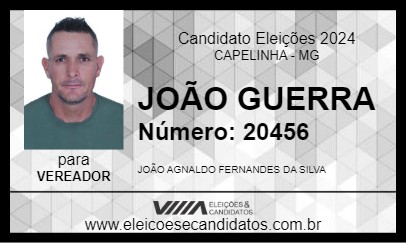 Candidato JOÃO GUERRA 2024 - CAPELINHA - Eleições