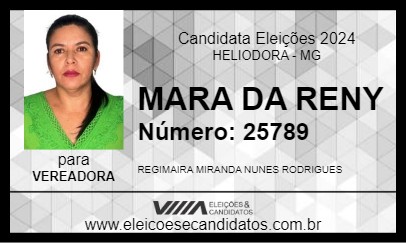 Candidato MARA DA RENY 2024 - HELIODORA - Eleições