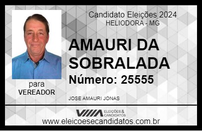 Candidato AMAURI DA SOBRALADA 2024 - HELIODORA - Eleições