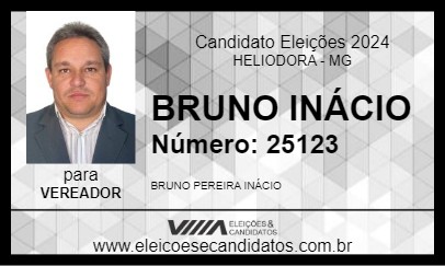 Candidato BRUNO INÁCIO 2024 - HELIODORA - Eleições