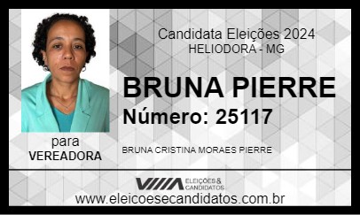 Candidato BRUNA PIERRE 2024 - HELIODORA - Eleições