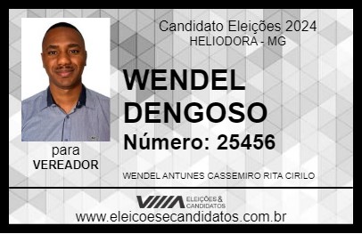 Candidato WENDEL DENGOSO 2024 - HELIODORA - Eleições