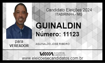 Candidato GUINALDIN 2024 - ITABIRINHA - Eleições