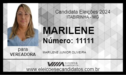 Candidato MARILENE 2024 - ITABIRINHA - Eleições