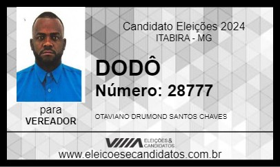 Candidato DODÔ 2024 - ITABIRA - Eleições