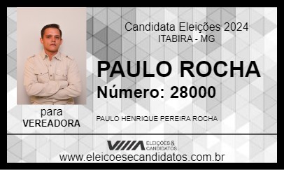 Candidato PAULO ROCHA 2024 - ITABIRA - Eleições