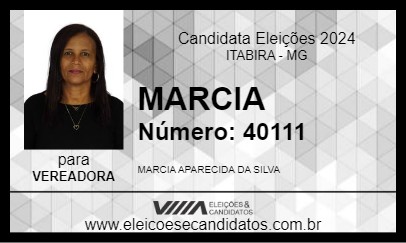 Candidato MARCIA 2024 - ITABIRA - Eleições