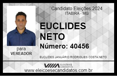 Candidato EUCLIDES NETO 2024 - ITABIRA - Eleições