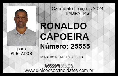 Candidato RONALDO CAPOEIRA 2024 - ITABIRA - Eleições