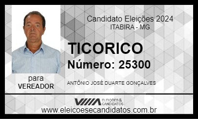 Candidato TICORICO 2024 - ITABIRA - Eleições