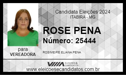 Candidato ROSE PENA 2024 - ITABIRA - Eleições