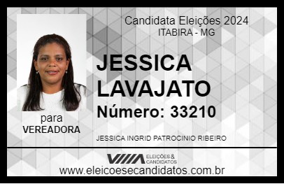 Candidato JESSICA LAVAJATO 2024 - ITABIRA - Eleições