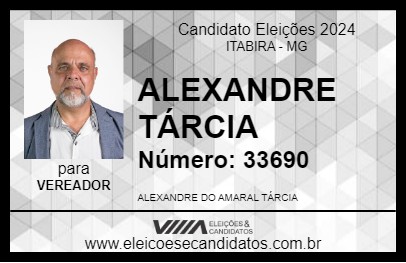 Candidato ALEXANDRE TÁRCIA 2024 - ITABIRA - Eleições