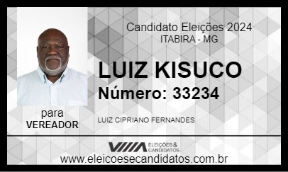 Candidato LUIZ KISUCO 2024 - ITABIRA - Eleições