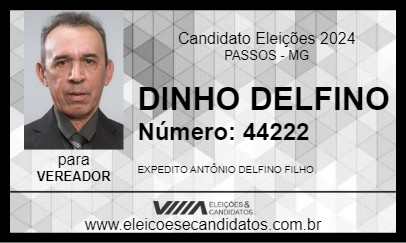 Candidato DINHO DELFINO 2024 - PASSOS - Eleições