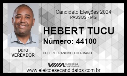 Candidato HEBERT TUCU 2024 - PASSOS - Eleições