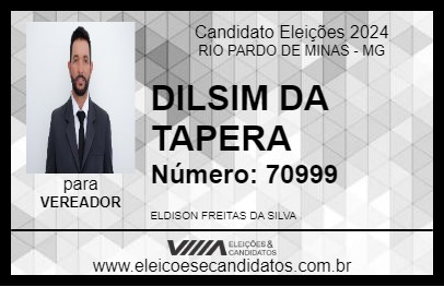 Candidato DILSIM DA TAPERA 2024 - RIO PARDO DE MINAS - Eleições