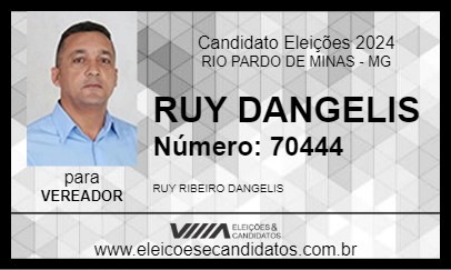 Candidato RUY DANGELIS 2024 - RIO PARDO DE MINAS - Eleições