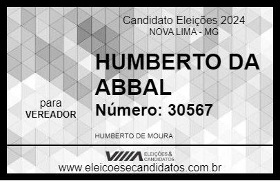 Candidato HUMBERTO DA ABBAL 2024 - NOVA LIMA - Eleições