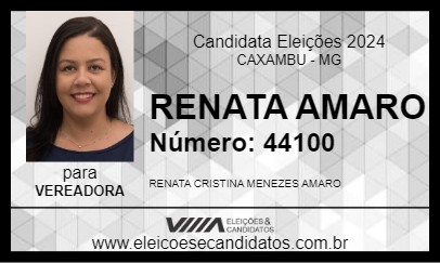 Candidato RENATA AMARO 2024 - CAXAMBU - Eleições