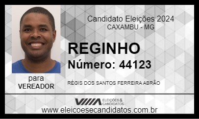 Candidato REGINHO 2024 - CAXAMBU - Eleições