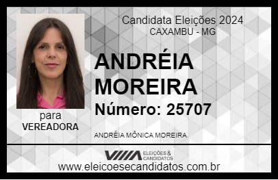 Candidato ANDRÉIA MOREIRA 2024 - CAXAMBU - Eleições