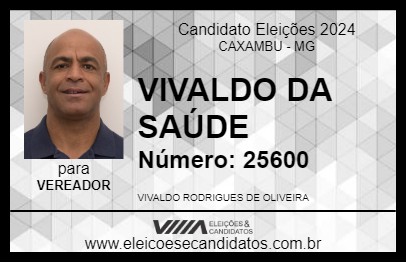 Candidato VIVALDO DA SAÚDE 2024 - CAXAMBU - Eleições