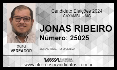 Candidato JONAS RIBEIRO 2024 - CAXAMBU - Eleições