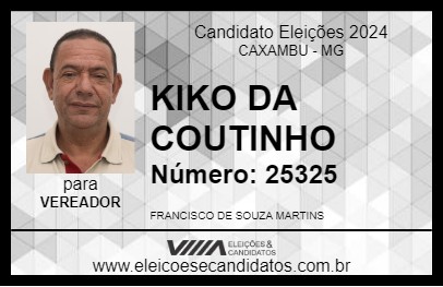 Candidato KIKO DA COUTINHO 2024 - CAXAMBU - Eleições