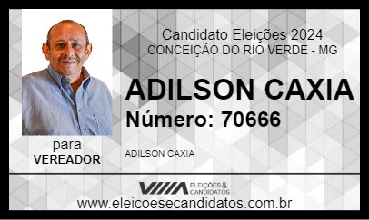 Candidato ADILSON CAXIA 2024 - CONCEIÇÃO DO RIO VERDE - Eleições