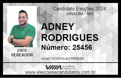 Candidato ADNEY RODRIGUES 2024 - JANAÚBA - Eleições