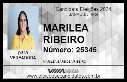 Candidato MARILEA RIBEIRO 2024 - JANAÚBA - Eleições