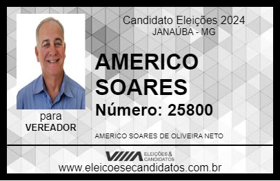 Candidato AMERICO SOARES 2024 - JANAÚBA - Eleições