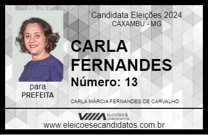 Candidato CARLA FERNANDES 2024 - CAXAMBU - Eleições